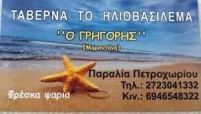 ΓΡΗΓΟΡΗΣ ΣΟΥΡΕΛΗΣ – ΗΛΙΟΒΑΣΙΛΕΜΑ-ΠΕΤΡΟΧΩΡΙ – ΨΑΡΟΤΑΒΕΡΝΑ – ΠΕΤΡΟΧΩΡΙ ΠΥΛΟΣ ΜΕΣΣΗΝΙΑ