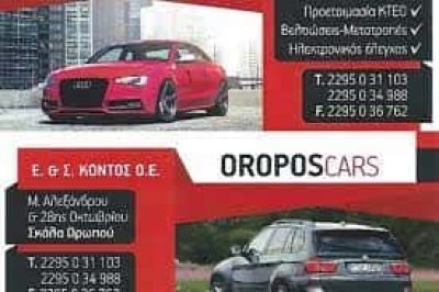 ΚΟΝΤΟΣ ΣΠΥΡΙΔΩΝ – ΣΥΝΕΡΓΕΙΟ ΑΥΤΟΚΙΝΗΤΩΝ OROPOSCARS – ΣΚΑΛΑ ΩΡΩΠΟΥ ΑΤΤΙΚΗ