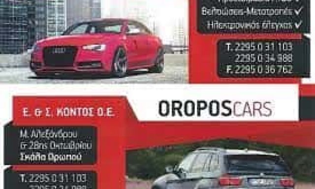 ΚΟΝΤΟΣ ΣΠΥΡΙΔΩΝ – ΣΥΝΕΡΓΕΙΟ ΑΥΤΟΚΙΝΗΤΩΝ OROPOSCARS – ΣΚΑΛΑ ΩΡΩΠΟΥ ΑΤΤΙΚΗ