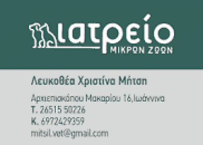 ΛΕΥΚΟΘΕΑ – ΧΡΙΣΤΙΝΑ ΜΗΤΣΗ – ΙΑΤΡΕΙΟ ΜΙΚΡΩΝ ΖΩΩΝ – ΙΩΑΝΝΙΝΑ