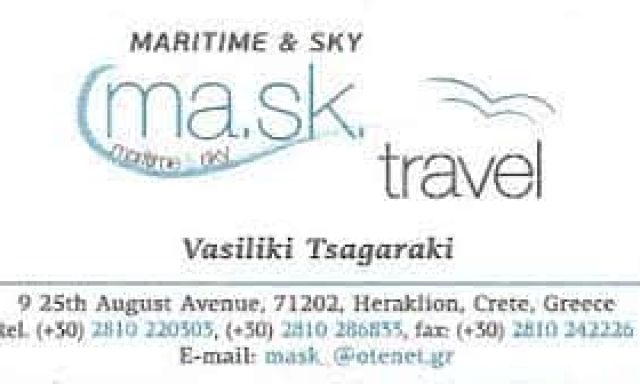 ΤΣΑΓΚΑΡΑΚΗ ΒΑΣΙΛΙΚΗ ΜΟΝ ΕΠΕ – MASK TRAVEL MARITIME AND SKY – ΠΡΑΚΤΟΡΕΙΑ ΤΟΥΡΙΣΜΟΥ ΗΡΑΚΛΕΙΟ ΚΡΗΤΗΣ