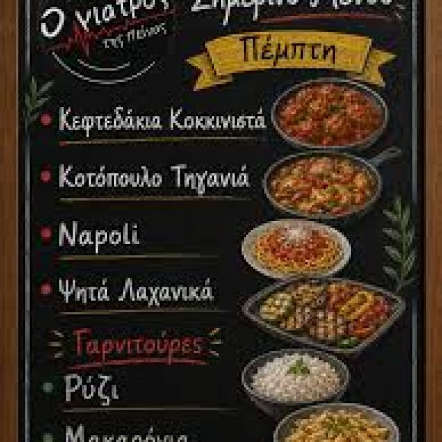ΜΠΑΚΟΠΟΥΛΟΥ ΕΥΑΓΓΕΛΙΑ – Ο ΓΙΑΤΡΟΣ ΤΗΣ ΠΕΙΝΑΣ – STREAT FOOD – ΙΕΡΙΣΣΟΣ